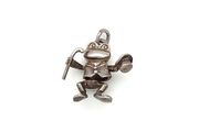 Vintage 925 Sterling Silver Dancing Frog Charm