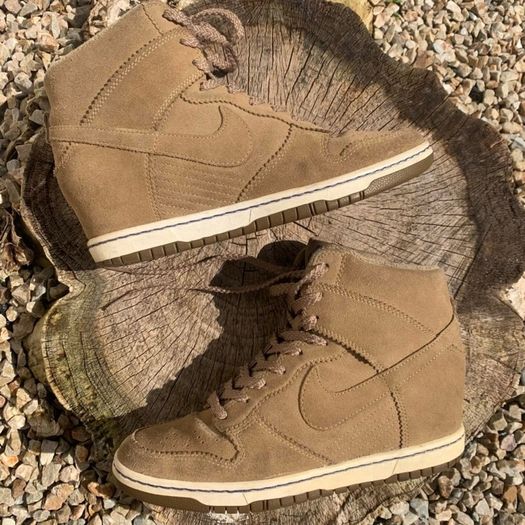 Hidden Heel Nike Dunk High Cream