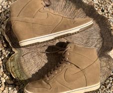 Hidden Heel Nike Dunk High Cream