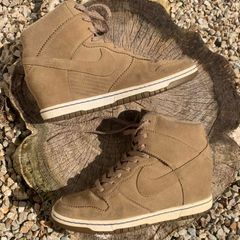 Hidden Heel Nike Dunk High Cream