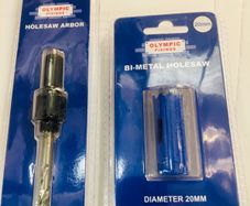 20 mm Holesaw complete with Arbour