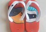 Boy Billiebandit flip flops 28/29