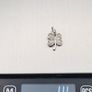 Vintage Signed Lucky Clover Sterling Silver & Cubic Zirconia Charm Image 10