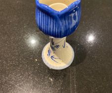 Delft blue tulip candle holder
