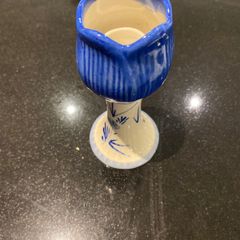 Delft blue tulip candle holder