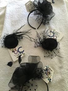 Assorted hair fascinator's and  mini bowler hat hair pieces . Brand new