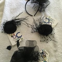 Assorted hair fascinator's and  mini bowler hat hair pieces . Brand new