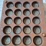 Rare Heavy Antique Medical Caduceus Brass and Metal Coin or Badge for 20 Piece Metal Mold around 1914 to 1945, Image 5