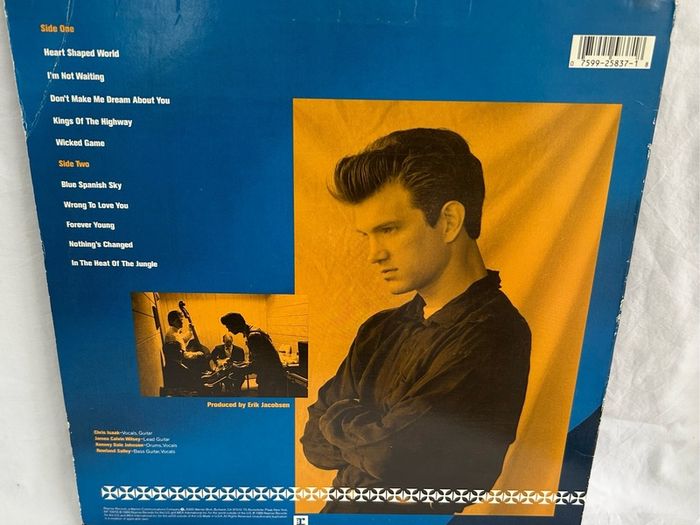 Chris Isaak Heart Shaped World 1989 Original US Pressing Promo Vinyl LP Wicked