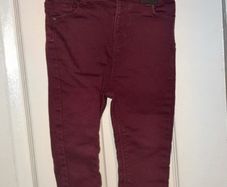 Burgandy Jeans 18-24 months