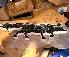 Orchard Thieves light up fox sign
