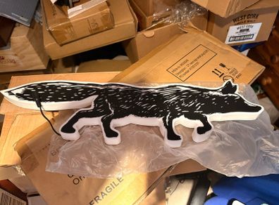 Orchard Thieves light up fox sign