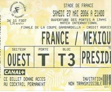 Franck Ribery International Debut Full Ticket - France vs Mexico 2006 - 0009