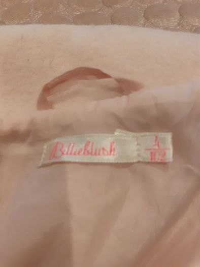 Billie blush designer Faux fur jacket