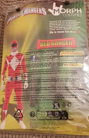 Morphsuits men's adults Power Rangers costume