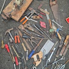 Classic vintage old tools