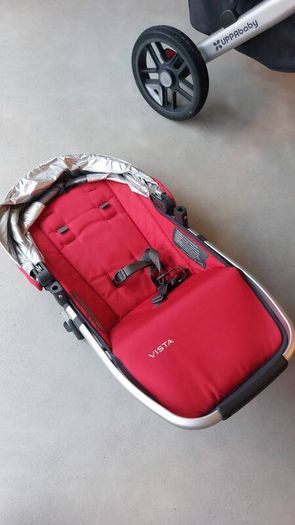 Uppababy Vista Travel System in Red