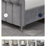 4.6 bed..gas lift storage..grey upholstered.. Image 2