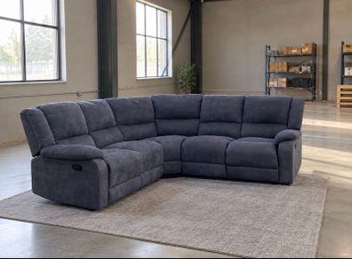 grey  recliner corner sofa