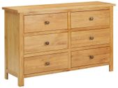 Chest of Drawers 105x33.5x73 cm Solid Oak Wood