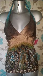 BNWT Made in France Beautiful No Name halter top size UK 10 EUR38 Postage included