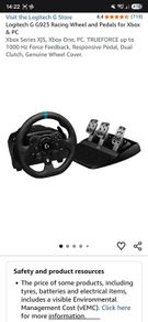 Logitech G923 Racing Wheel bundle