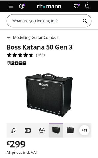 Boss katana 50 gen 3 with Bluetooth adapter