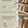 Vintage 3 Door Shoe Storage Cabinet Freestanding 18-24 Pairs Image 7