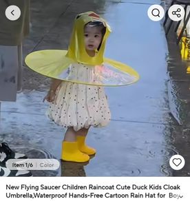 Free kids rain cover umbrella