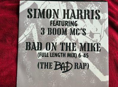 Simon Harris 3 Boom MCs - Bad on the Mike 12" 12 inch Hip Hop Vinyl