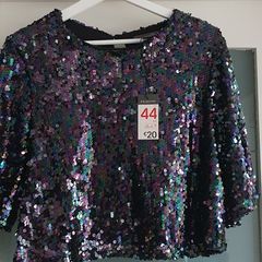 PRIMARK sparkly sequinned top Sz 16 - Bnwt Rrp 20