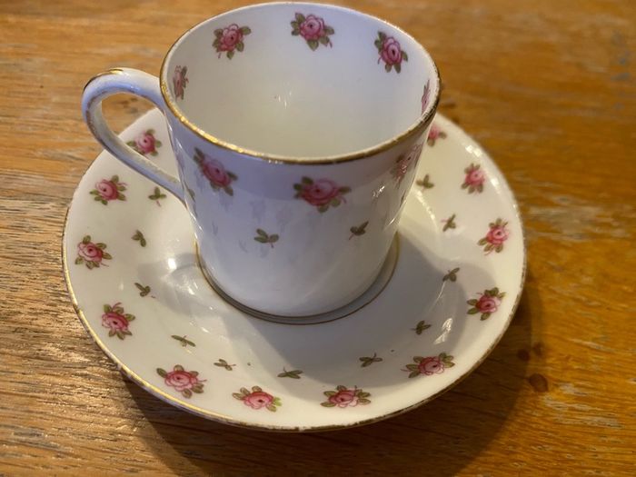 Antique Paragon China demitasse cup and saucer