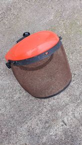 Grass strimmer / bush cutter face sheild helmet