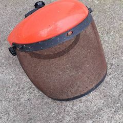 Grass strimmer / bush cutter face sheild helmet