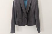 Pinstripe Crop Blazer
