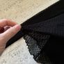 womens lace black top Image 3