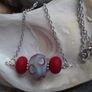 Lampwork glass jewellery,Necklace,Stainless steel chain,New,Gift Image 3