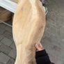 Beautiful hand-carved rustic wooden bowl/platter shaped like a fish. Features stunning natural wood grain patterns and character. Perfect as a unique table centerpiece, fruit bowl, keys tray, or coastal-themed home Image 2