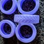 8 Purple Silicone Wheel Covers, For Luggage Case (new). Image 2