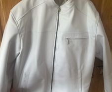 Rare Custom-Made White Buffalo Leather Jacket