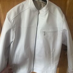 Rare Custom-Made White Buffalo Leather Jacket