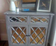 Grey Mirrored Sideboard