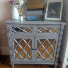 Grey Mirrored Sideboard