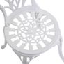 3PCs Garden Table Set Bistro Set Round Table with Umbrella Hole and 2 Chairs for Outdoor Indoor Patio Balcony Aluminium Image 10