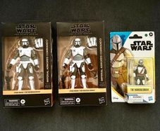 Star Wars The Mandalorian 2 Imperial Armored Commando  plus  Mandalorian