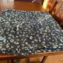 SAMOON  large scarf / shawl in black with dark teal and white .never worn Image 7