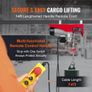 998 kg Lifting Capacity, 1600W 220V Electric Steel Wire Winch with 427 cm Wired Remote Control, 1219 cm Single Cable Lifting Height Image 3