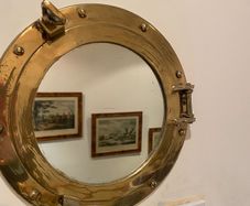 Antique Ship porthole mirror
