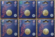 France 0.25 Euro Uncirculated Coin Set of Six 2023 - Rugby World Cup France (France, Ireland, Wales, England, Scotland, Emblem)