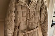 Beige winter coat
